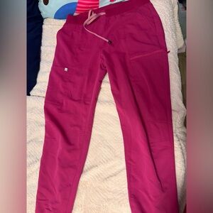 Fabletics Pink Scrub Jogger Pants